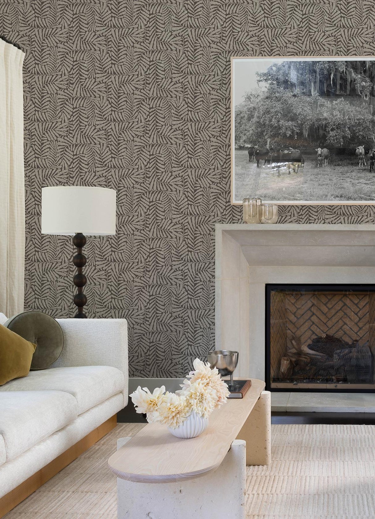 A-Street Prints Drew & Jonathan Home IV Gabriel Espresso Wallpaper