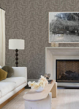 A-Street Prints Drew & Jonathan Home IV Gabriel Espresso Wallpaper