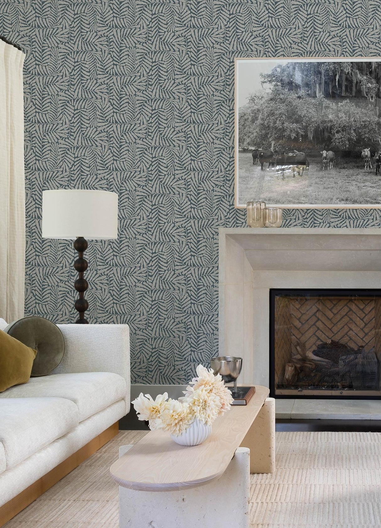 A-Street Prints Drew & Jonathan Home IV Gabriel Teal Wallpaper
