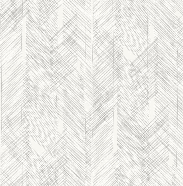 A-Street Prints Drew & Jonathan Home IV Bryant Silver Wallpaper