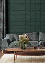 A-Street Prints Drew & Jonathan Home IV Bronson Evergreen Wallpaper