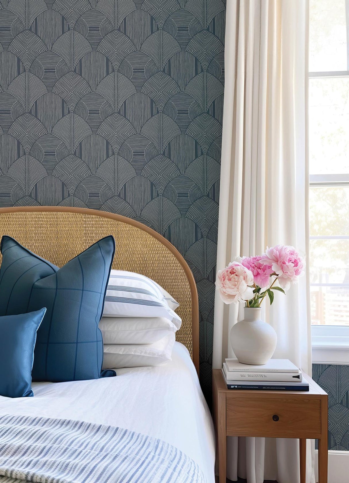 A-Street Prints Drew & Jonathan Home IV Meyberg Blue Wallpaper