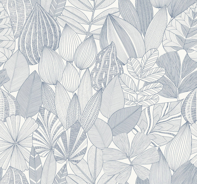 A-Street Prints Drew & Jonathan Home IV Mathias Blue Wallpaper