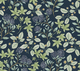 A-Street Prints Drew & Jonathan Home IV Mildred Indigo Wallpaper