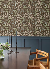 A-Street Prints Drew & Jonathan Home IV Mildred Espresso Wallpaper