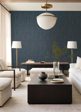 A-Street Prints Drew & Jonathan Home IV Huntington Indigo Wallpaper