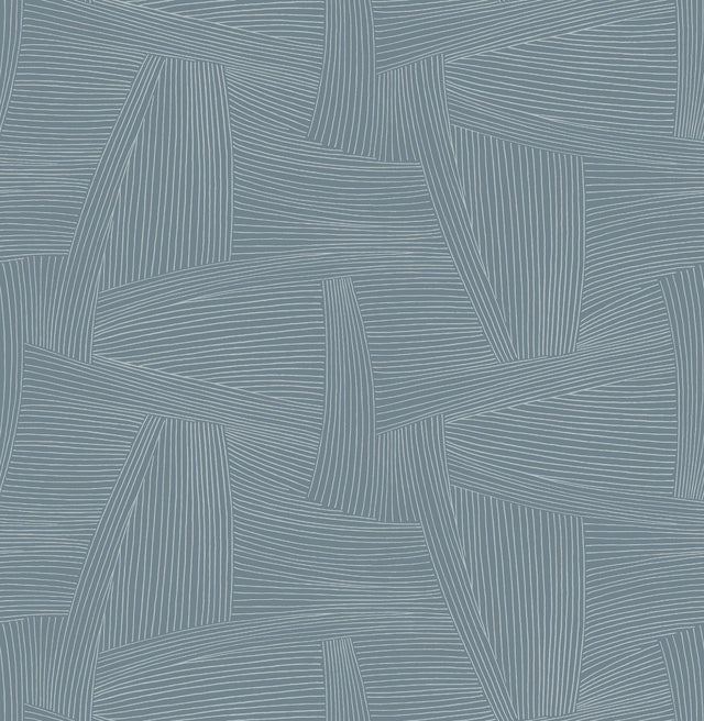 A-Street Prints Drew & Jonathan Home IV Reid Sky Blue Wallpaper