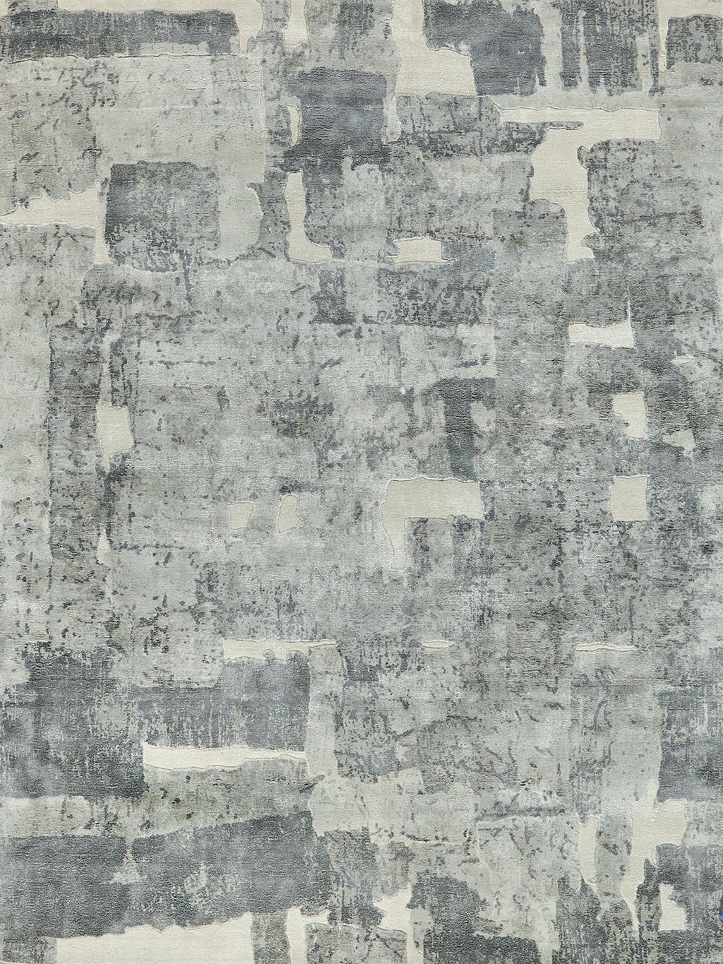 Exquisite Rugs Papyrus 6803 Gray Wool/Bamboo Silk handloomed 12' x 9' Area Rug