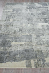 Exquisite Rugs Papyrus 6803 Gray Wool/Bamboo Silk handloomed 12' x 9' Area Rug