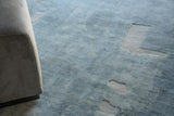 Exquisite Rugs Papyrus 6802 Blue Wool/Bamboo Silk handloomed 15' x 12' Area Rug