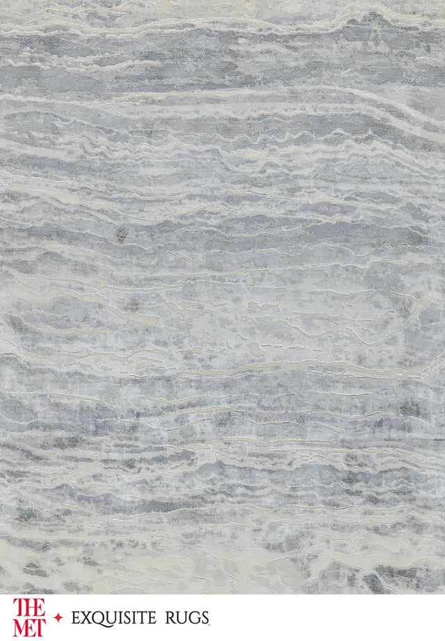 Exquisite Rugs The Met X Exquisite Rugs Travertine 6804 Silver 6' x 9' Area Rug