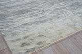 Exquisite Rugs Travertine 6804 Silver Wool/Bamboo Silk handloomed 12' x 9' Area Rug