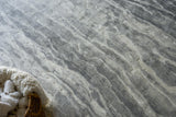 Exquisite Rugs Travertine 6804 Silver Wool/Bamboo Silk handloomed 12' x 9' Area Rug