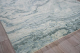 Exquisite Rugs Saccara 6806 Blue Wool/Bamboo Silk handloomed 14' x 10' Area Rug