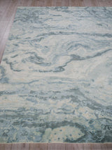 Exquisite Rugs Saccara 6806 Blue Wool/Bamboo Silk handloomed 10' x 8' Area Rug