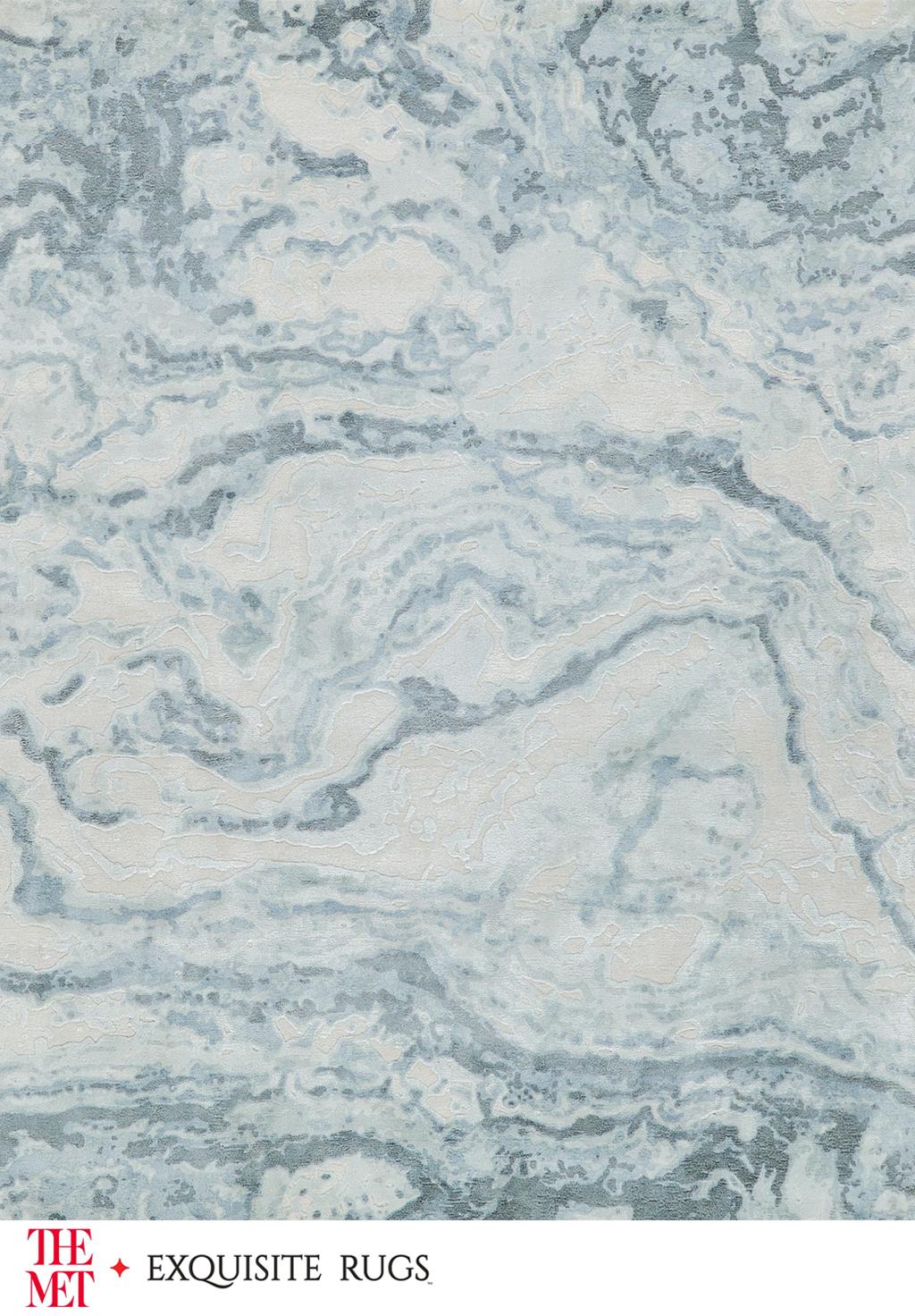 Exquisite Rugs The Met X Exquisite Rugs Saccara 6806 Blue 9' x 12' Area Rug