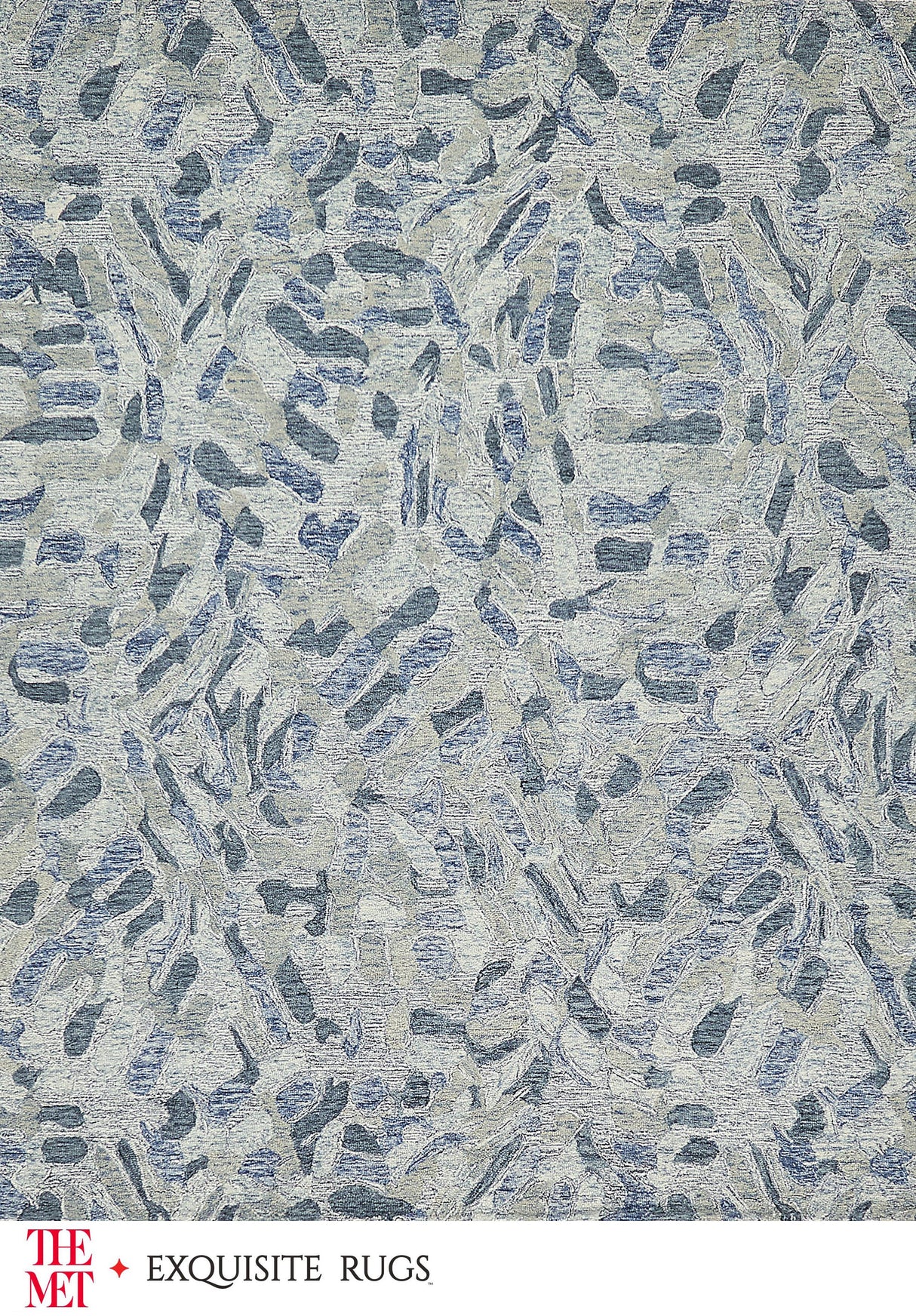 Exquisite Rugs The Met X Exquisite Rugs Botanica 6808 Blue/Ivory/Multi 6' x 9' Area Rug