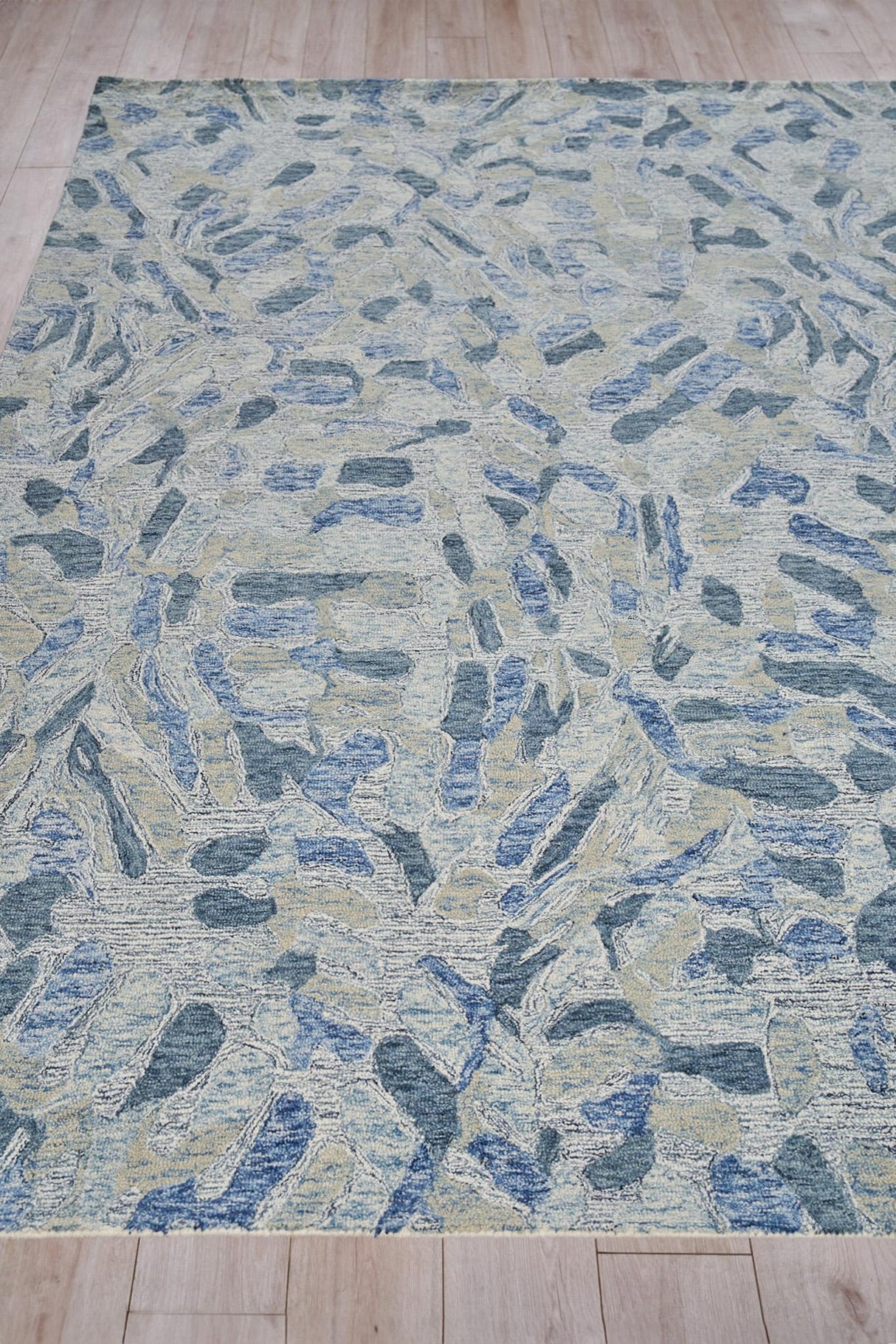 Exquisite Rugs Botanica 6808 Blue/Ivory/Multi New Zealand Wool hand-tufted 10' x 8' Area Rug