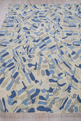Exquisite Rugs Botanica 6810 Navy/Ivory/Multi New Zealand Wool hand-tufted 8' x 5' Area Rug