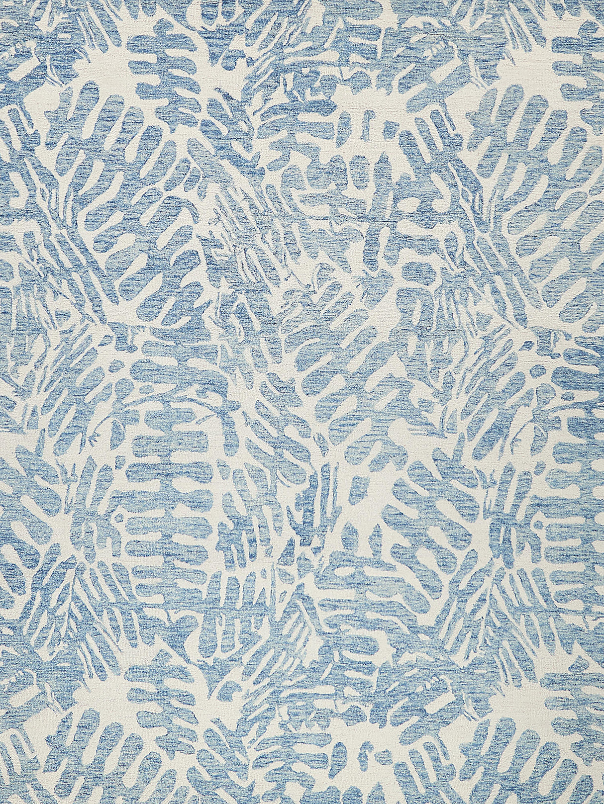 Exquisite Rugs Botanica 6811 Light Blue/Ivory New Zealand Wool hand-tufted 9' x 6' Area Rug