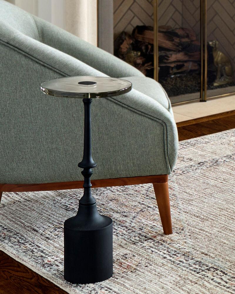 Livabliss Delfin BODF-002 24"H x 11"W x 11"D Accent Table