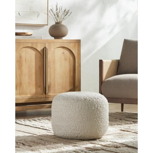 Surya Iverson IRPF-001 14"H x 18"W x 18"D Pouf