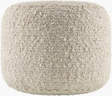 Surya Iverson IRPF-001 14"H x 18"W x 18"D Pouf