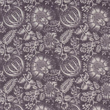 Schumacher Pomegranate Print Aubergine Fabric