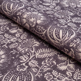 Schumacher Pomegranate Print Aubergine Fabric