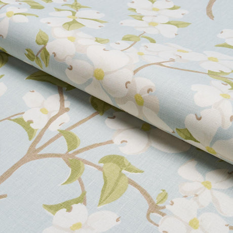 Schumacher Blooming Branch Sky Fabric