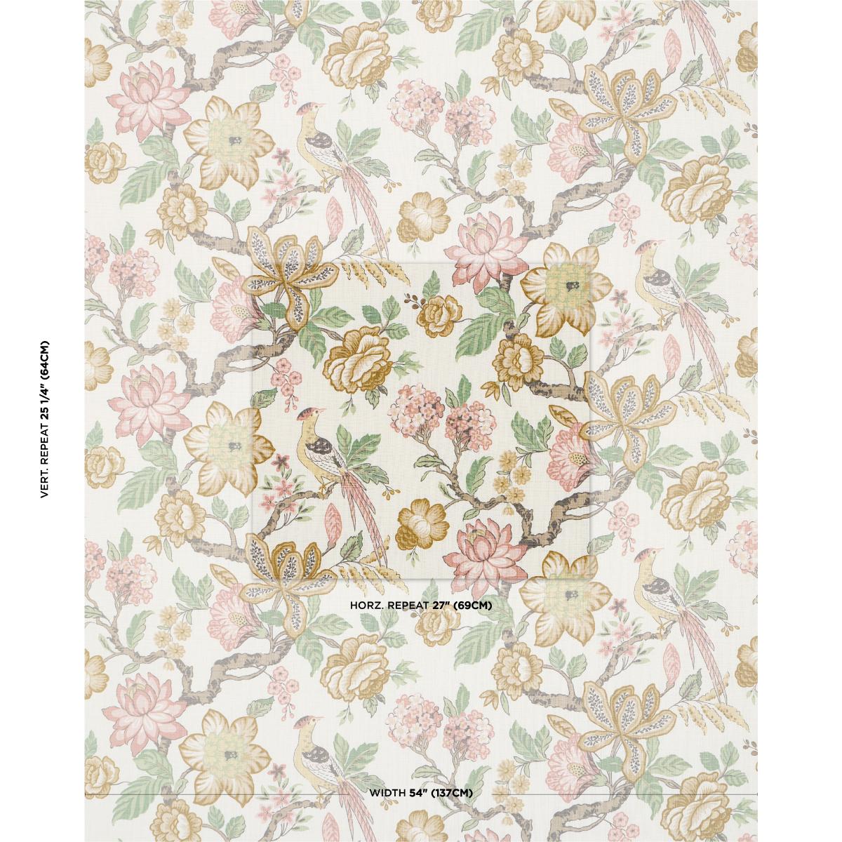 Schumacher Huntington Gardens Ptale Fabric
