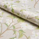 Schumacher Blooming Branch Dove Fabric