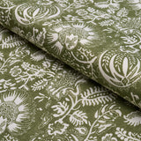 Schumacher Pomegranate Print Olive Fabric