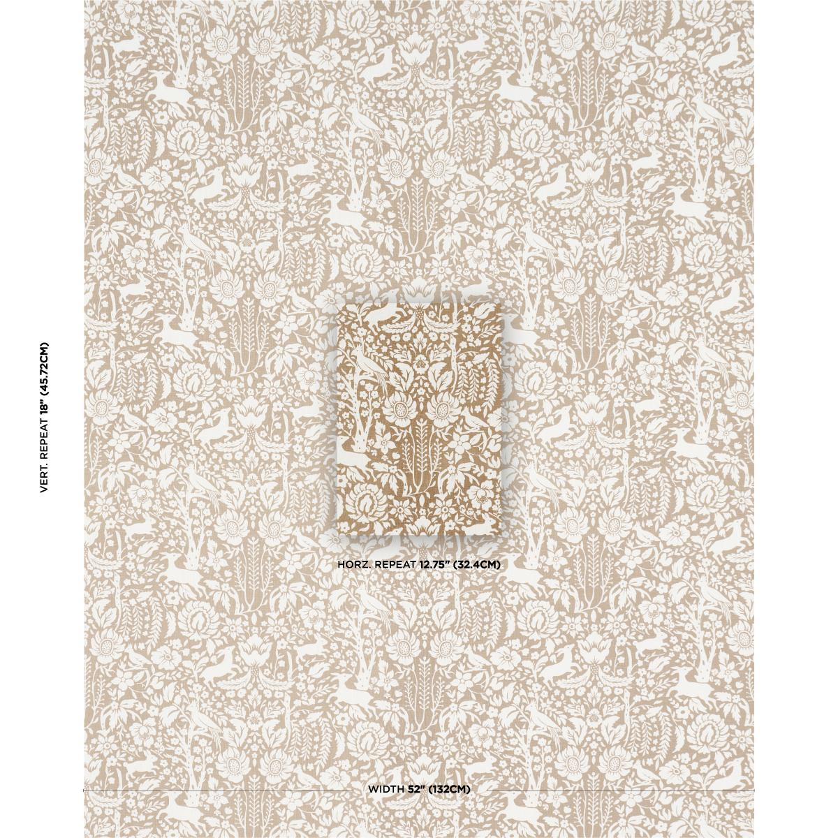 Schumacher Deerfield Mocha Fabric