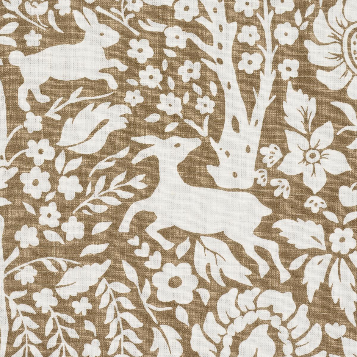 Schumacher Deerfield Mocha Fabric