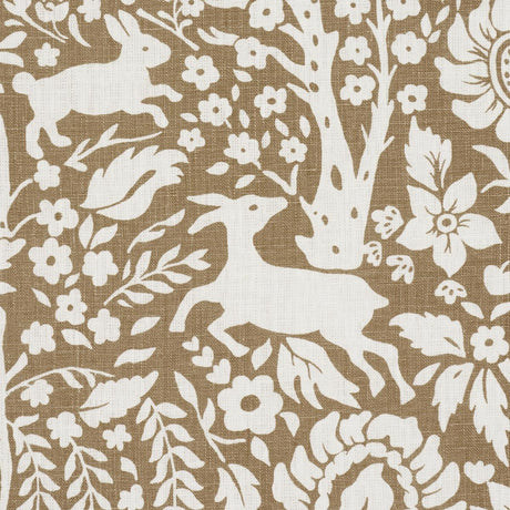Schumacher Deerfield Mocha Fabric