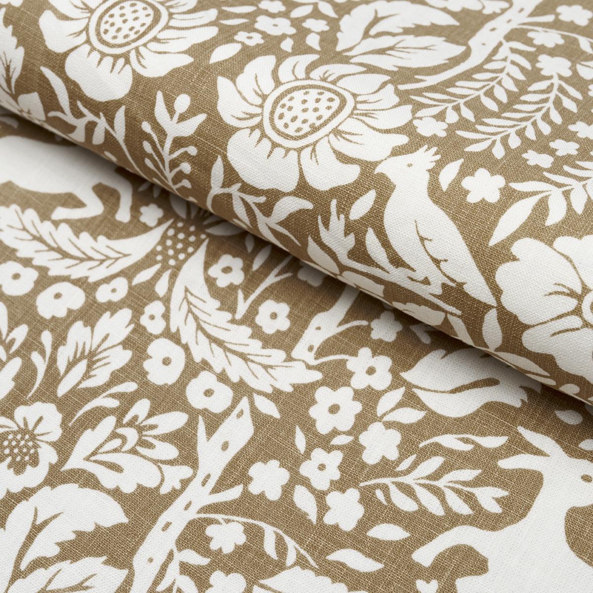Schumacher Deerfield Mocha Fabric