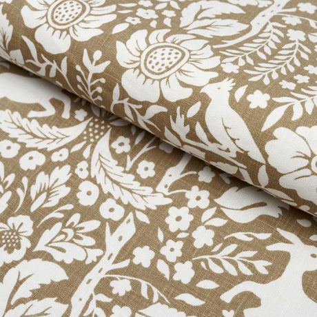 Schumacher Deerfield Mocha Fabric