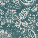 Schumacher Pomegranate Print Peacock Fabric