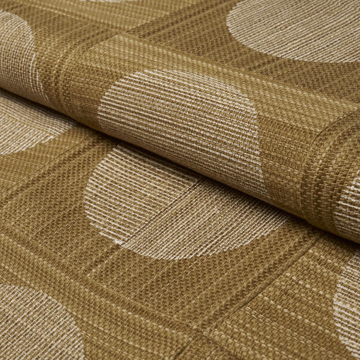 Schumacher Una Hand Block Print Ochre Fabric