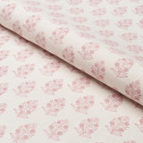 Schumacher Aditi Hand Blocked Print Blush Fabric