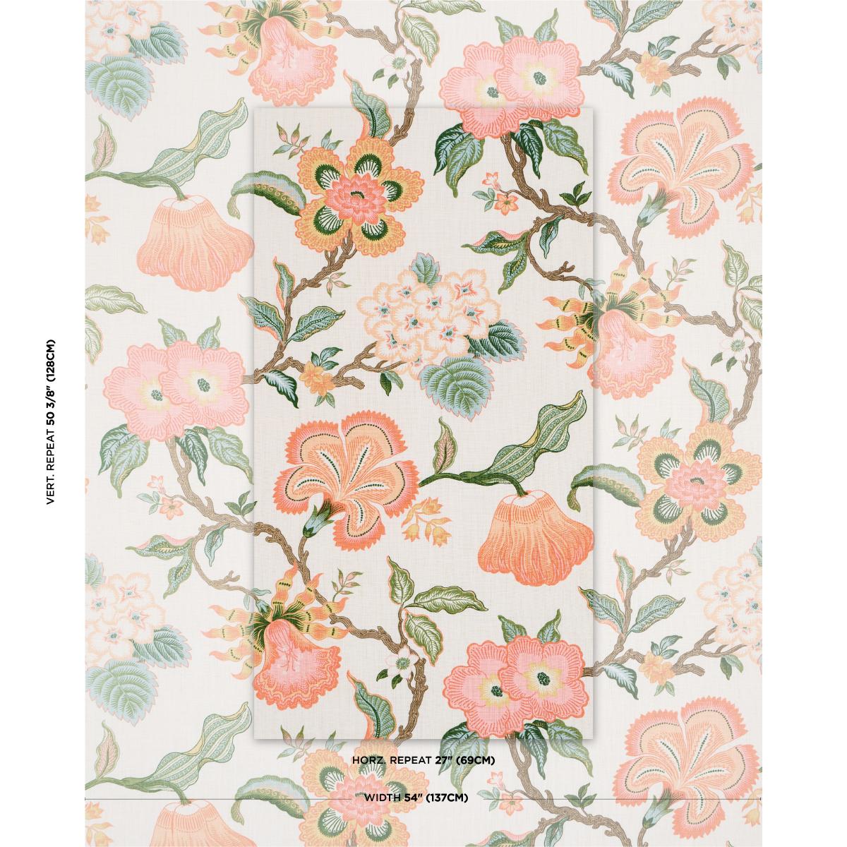 Schumacher Hothouse Flowers Sunshine Fabric