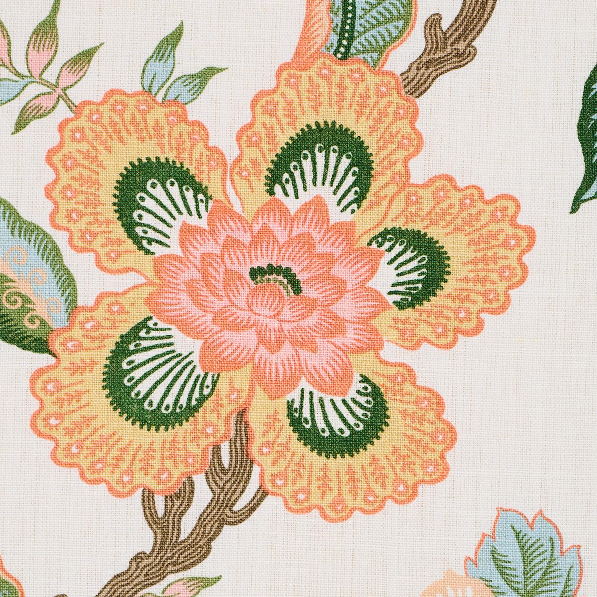Schumacher Hothouse Flowers Sunshine Fabric