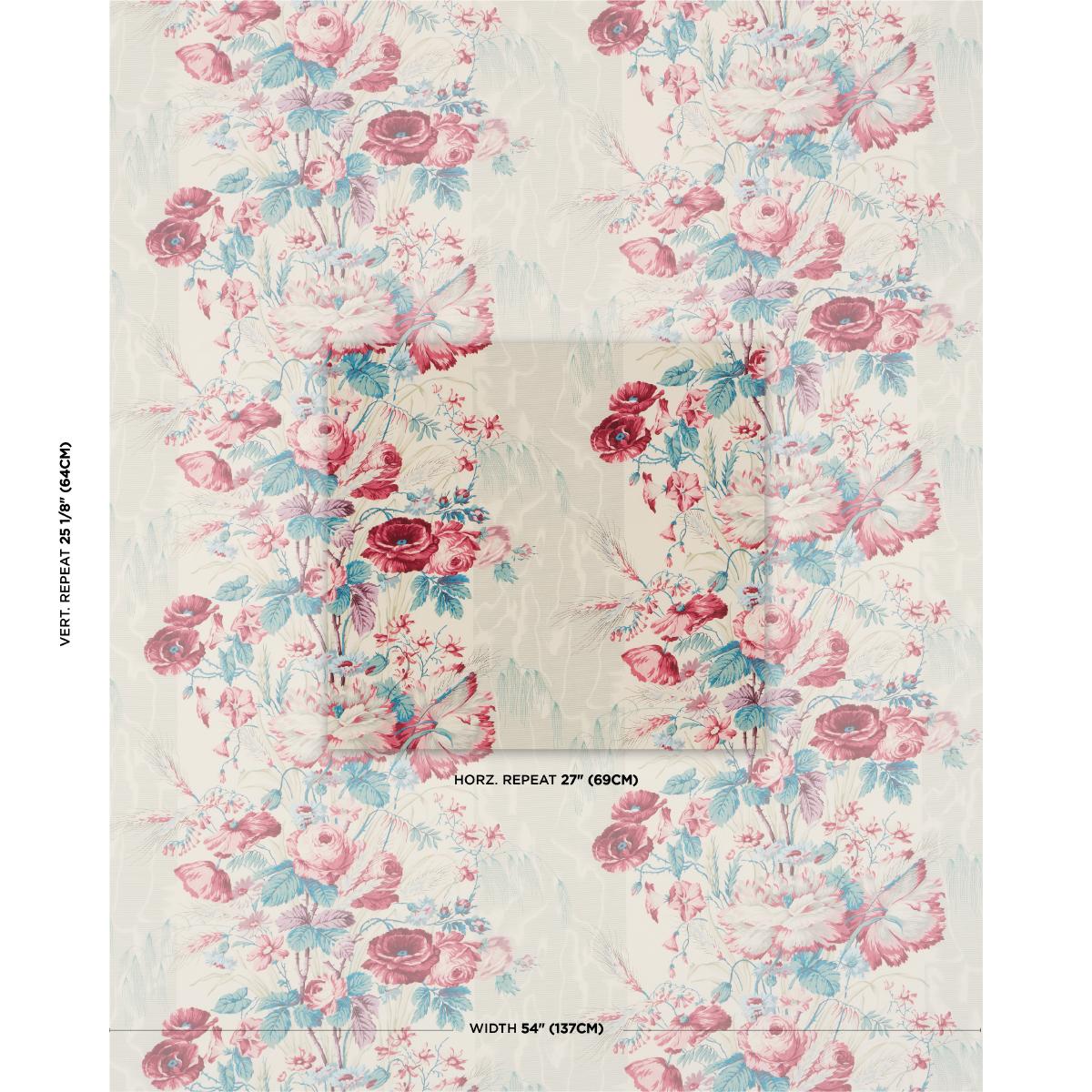 Schumacher Boughton House Rouge Fabric