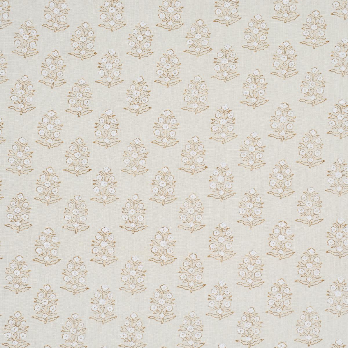 Schumacher Aditi Hand Blocked Print Sage Fabric