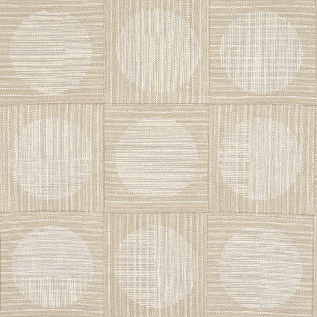 Schumacher Una Hand Block Print Sand Fabric