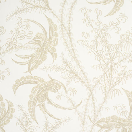 Schumacher Ocean Toile Sand Wallpaper