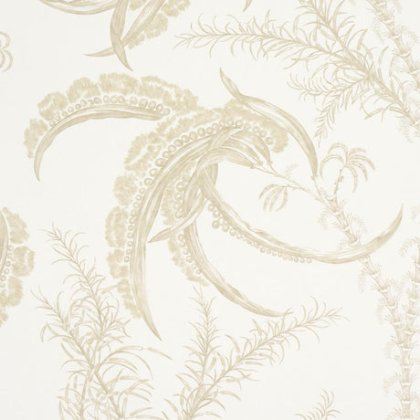 Schumacher Ocean Toile Sand Wallpaper