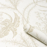 Schumacher Ocean Toile Sand Wallpaper