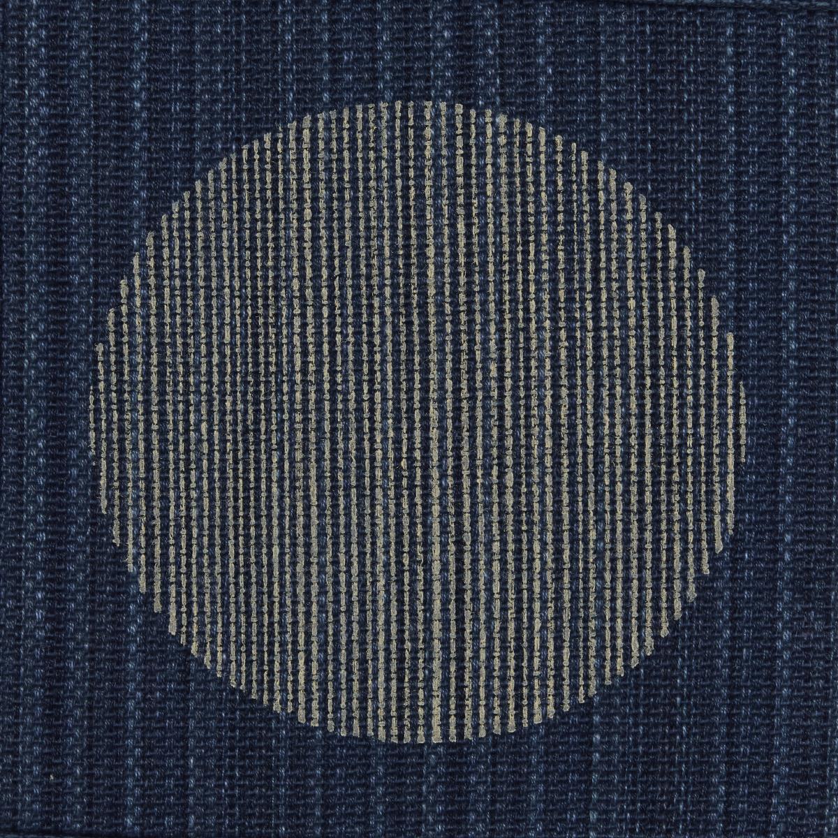 Schumacher Una Hand Block Print Indigo Fabric